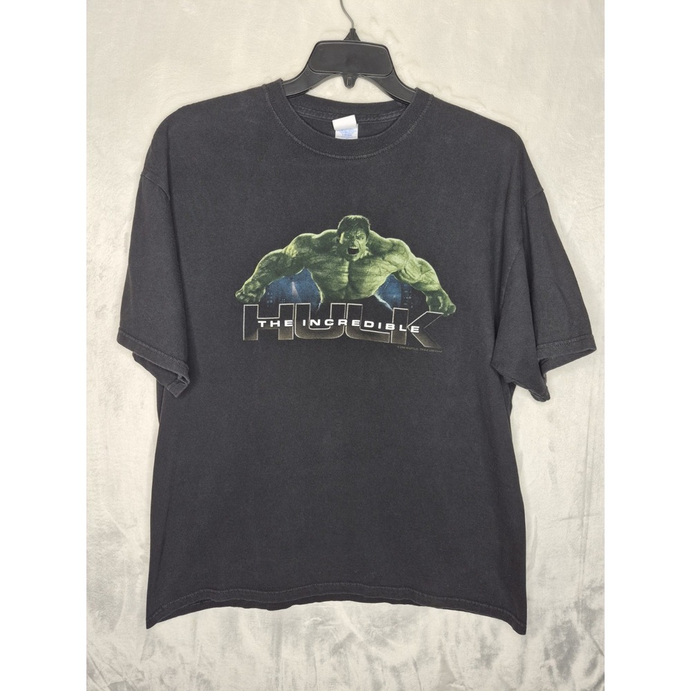 Vintage 2008 The Incredible Hulk Movie Promo T Shirt Marvel Mens XL 24x29.5